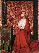 MASTER of the Avignon School Vision of Peter of Luxembourg Germany oil painting artist